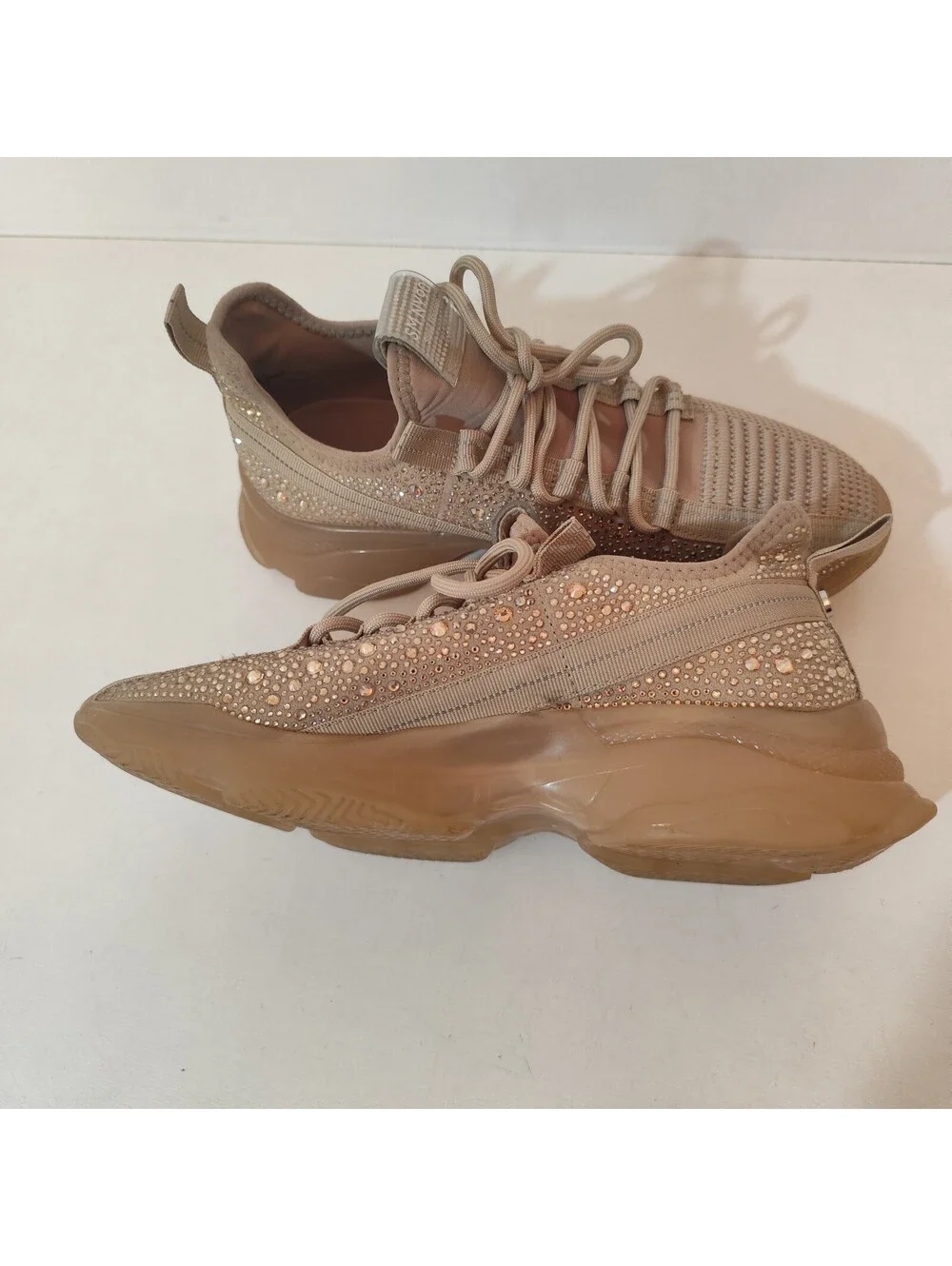 Steve Madden Maxima Rhinestone Sneakers SMNY90 in Blush Women's Size 11 M